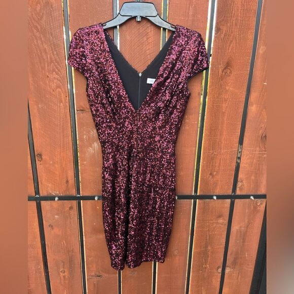 Dress the Population Red Sequin Cocktail Dress size Small - Picture 2 of 6